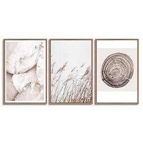 signwin 3 Piece Framed Canvas Wall Art Grass...