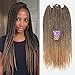 Crotchet Braids Box Braids Hair Extensions Ombre Black Brown Burgundy Kanekalon Braiding Hair (24inch, 1B-27)