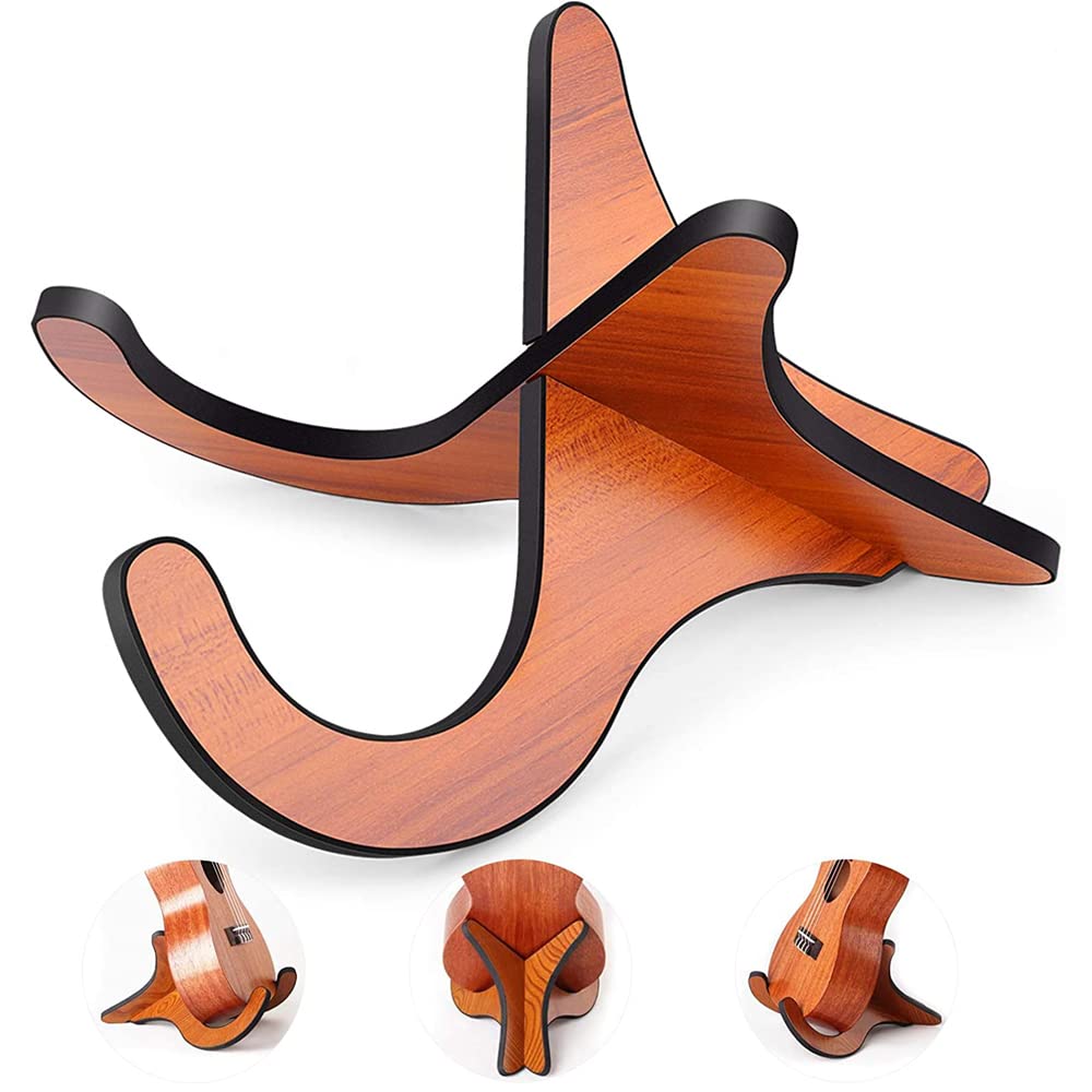 Generic ZIX7 Guitar Board Removable Holder Wooden Instrument Stand for Ukulele Mandolin Violin Banjo Wooden