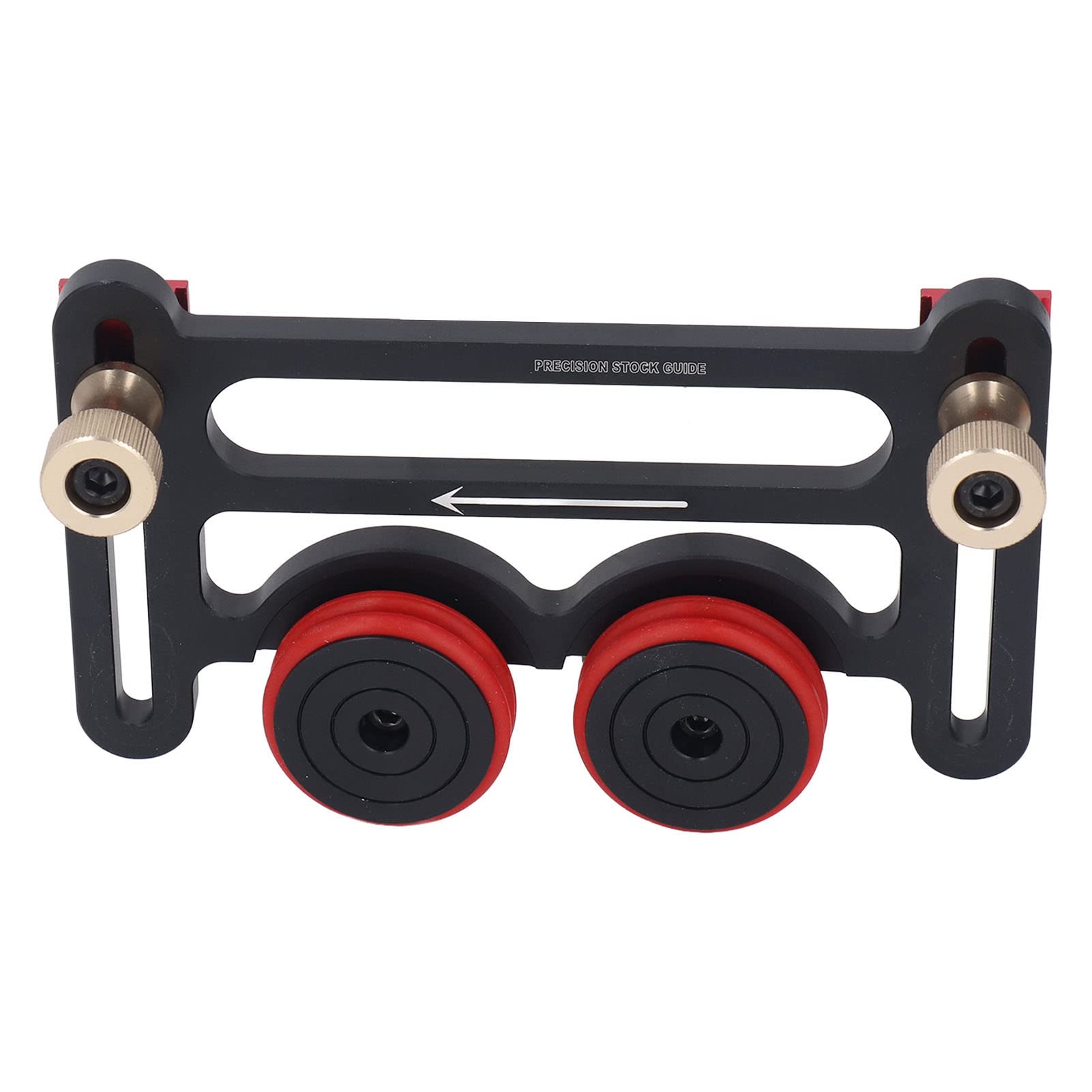 Precision Stock Guides for Table Saw, Dual Universal Featherboards with Sliding Blocks, Woodworking Double Wheel Bearing Stock Roller for Table Saw, Router Table & Band Saw