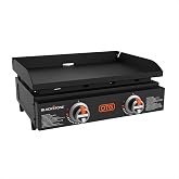 Blackstone OTG Propane Tabletop Griddle, Dual Zone, Piezo Ignition, 22 Inch | 361 Sq In Cooking Surface, Two Independent Zones, 24,000 Total BTUs, Rear Grease Management, for Camping and Tailgating