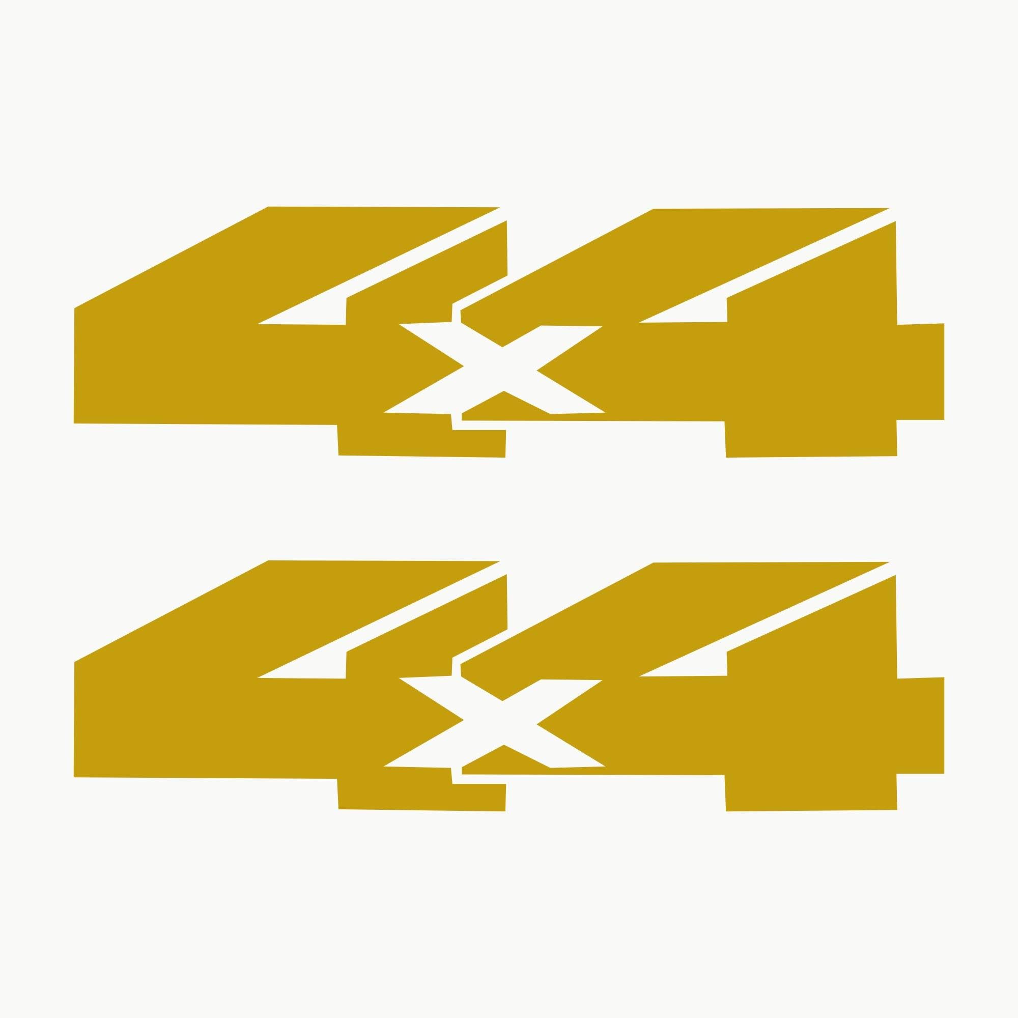 Autodomy 4x4 Off Road Stickers Pack 2 Units for Car 1 (Gold)