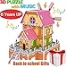 BSWEEII 3D Jigsaw Puzzles for Girls Kids Ages 5-12 Magic Windmill Music Box Dollhouse Castle DIY Brain Teasers Model Building Sets Educational Toys Learning Games Toys