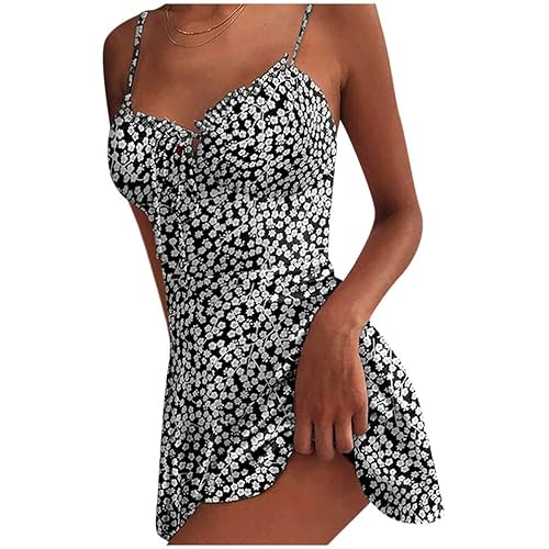 Portazai Women's Sexy Sleeveless Dress Summer Solid Straps Sling Dresses Casual Strapless Party Club Bodycon Mini Dress