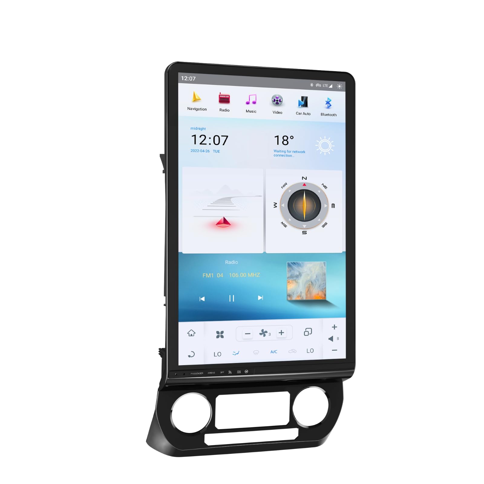 Photo 1 of 16.8" Android 13 Radio for Ford Expedition (2018-2021) with Factory 8" Screen, Qualcomm 8G+128G, 2K Vertical Screen, Retains SYNC 3 & Physical A/C Knobs, Wireless CarPlay/Android Auto