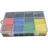 URBEST&reg; 530 Pcs 2:1 Heat Shrink Tubing Tube Sleeving Wrap Cable Wire 5 Color 8 Size