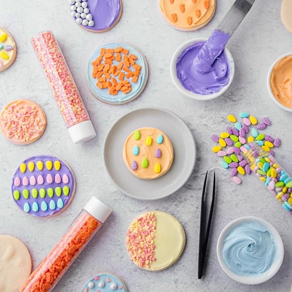SWEETS INDEED EASTER BUNNY CANDY TOPPER 4-PACK – CRUMBLEFETTI CANDY TOPPINGS FOR ICE CREAM, CUPCAKES, HOT COCOA & COOKIES | FUN HOLIDAY BUNNY TREAT FOR EASTER BAKING, GIFTS & BASKET STUFFERS (EASTER BUNNY KIT)