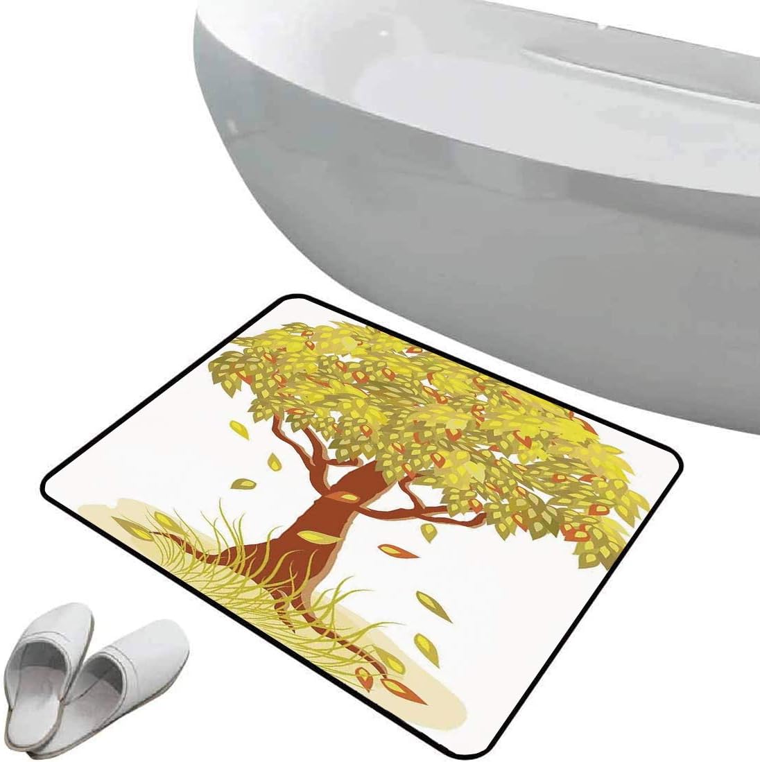 Alfombra de baño antideslizante de felpudo Árbol de la vida Alfombrilla