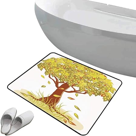 Alfombra de baño antideslizante de felpudo Árbol de la vida Alfombrilla