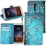 Axon 7 Mini Case, Linkertech PU Leather Wallet Flip Cover Case with Kickstand Feature Card Holder and Wrist Strap for ZTE Axon 7 Mini (A-01)