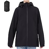 ACCNUO Rain Jacket Women Waterproof Lightweight Rain Coats for Women Raincoats With Hood for Cycling Hiking Climbing