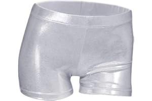 ZIZI Aosva Little Big Girls' Sparkle Dance Tumbling Athletic Gymnastics Short 2-14Years