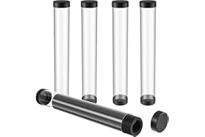 Barydat 4 Pcs Playmat Tube Round Compatible with MTG Play Mat Holders 16.14 Inch Playmat Case TCG Clear Artwork Tube for Card Game Storage Toy Card Play Mat Tubes for Gaming, Easy in and Out Design