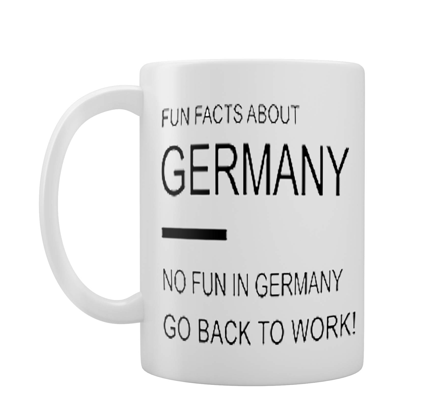 Fun Facts About Germany - Funny Work-Themed Novelty Design on Tea/Coffee Mug/Cup - Gift Idea