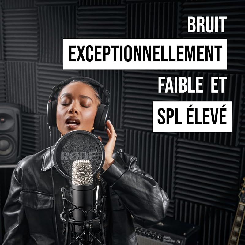 NT1 Signature Series Microphone à condensateur, Filtre Anti-Pop et câble XLR pour la Production Musicale et l'enregistrement Vocal