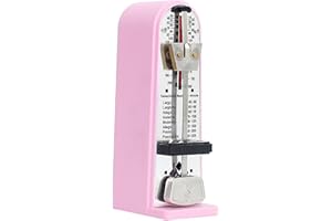 VAVEREN Mechanical Metronome Professional Metronome Practical Loud Sound Universal Metronome for Violin Drums Piano Other Instruments, Pink
