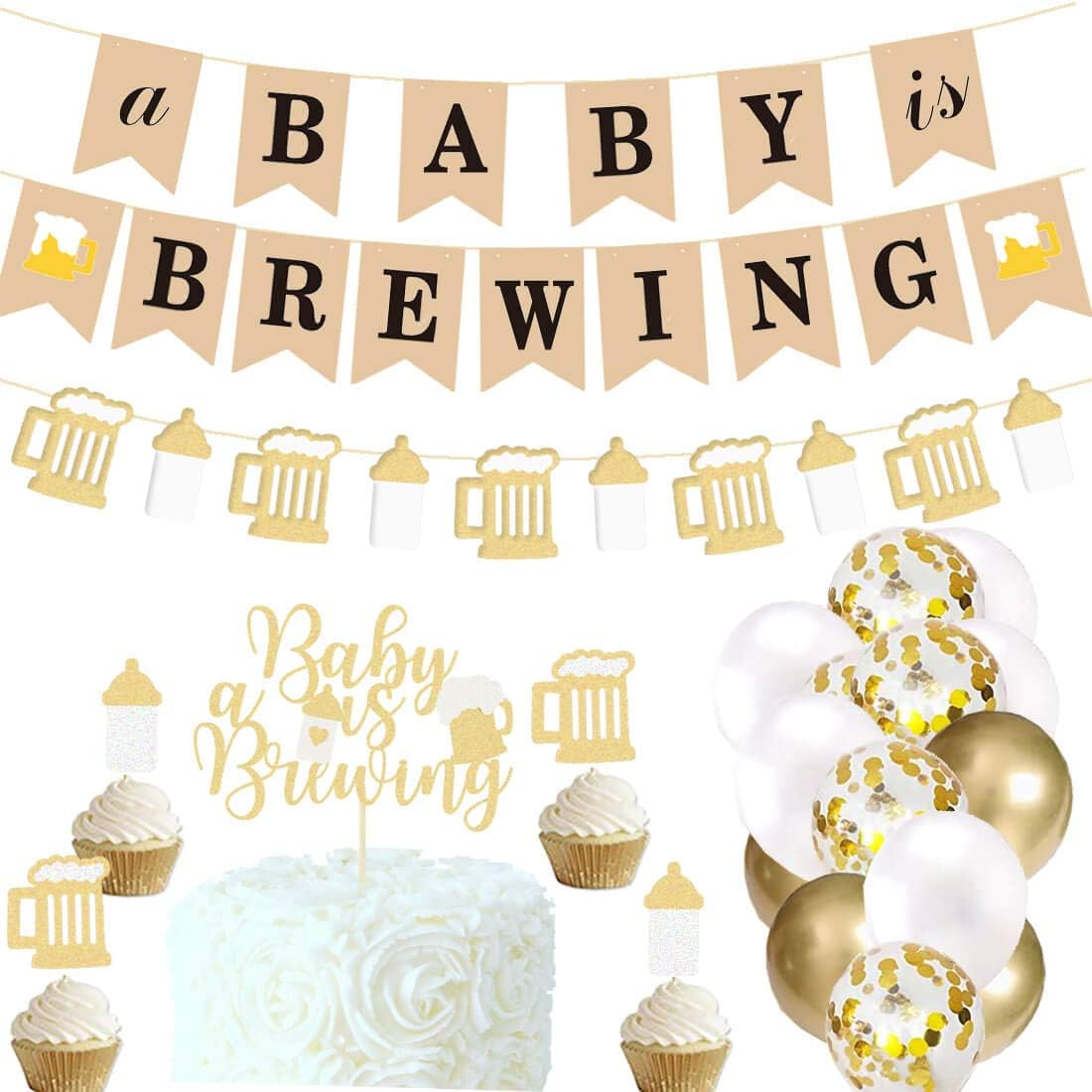 diaper party decorations