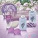 Spa Gift Basket, Luxury 8 Piece Bath & Body Set For Men/Women, Lavender & Jasmine Fragrance - Enriched with Shea Butter & Vitamin E - Includes Bath Bomb, Cosmetic Bag, Shower Gel, Bubble Bath & More!