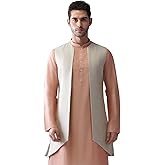 KISAH Men's Jacket - Traditional Indian Ethnic Wear for Men - Ideal for Weddings, Festivals & Celebrations