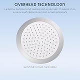 AQUALONA Overhead Fixed Shower Head Rub Clean Chrome BSP 1/2" Easy Installation view 2