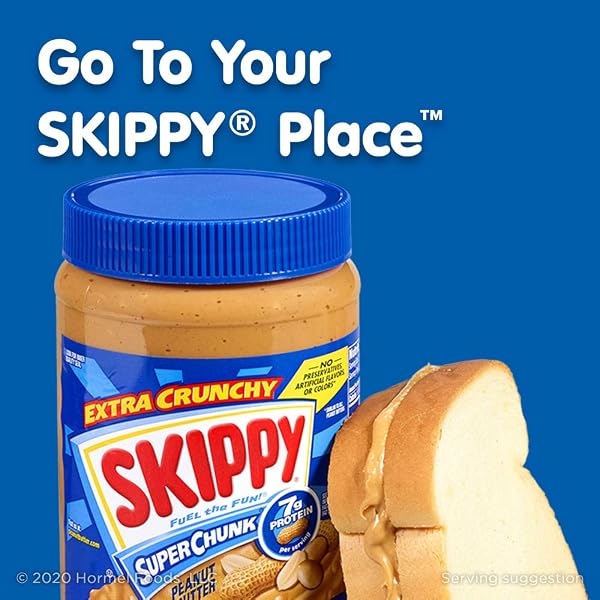 SKIPPY CHUNKY PEANUT BUTTER, CRUNCHY PEANUT BUTTER, TWIN PACK, 40OZ JARS