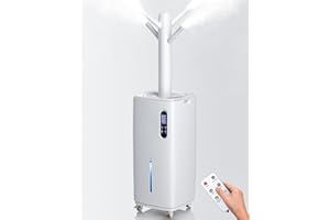 Honovos 26L Humidifiers for Bedroom，2000ml/H Ultrasonic Cool Mist Humidifier for Baby & Plant with 6 Adjustable Mist Levels, Top Fill Humidifiers for Home Office, Large Room Indoor Use