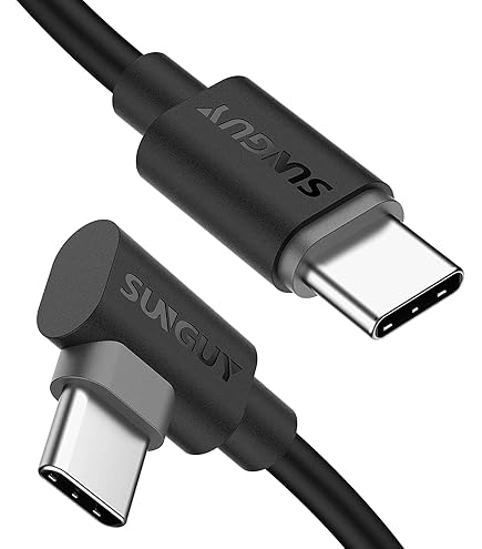 thumbnail image 2 of Sweguard 90 Degree USB To USB-C Cable [2-Pack 3.3FT] - Fast Charging Nylon Braided For IPhone Samsung Pixel 2 of 11