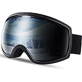 GGBuy Ski Goggles Frameless Anti-Fog Windproof OTG Design Snowboard Goggles UV400 Block Eyes Protect Lens Adult Youth