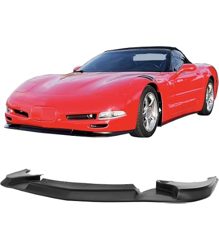 Kit De Soportes Metálicos Para Alerón Delantero En Corvette C5, Fabricado En Acero Y Pintado