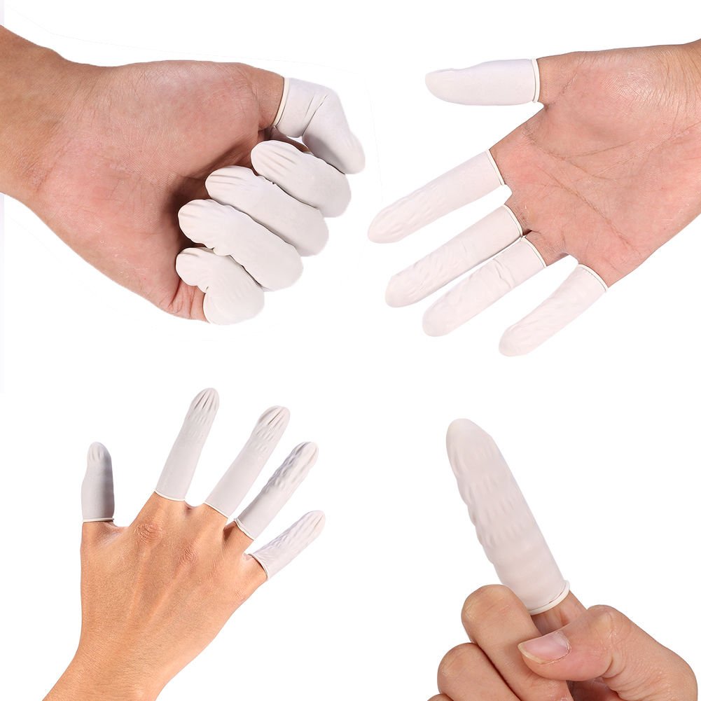 JZK 360 x Large size rubber latex finger cots waterproof finger nail fingertip finger tip protector for cracked fingers arthritic fingers - Image 3