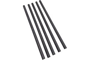 CGjiogujio 5pcs Dia. 8mm L 200mm 99.99% Graphite Electrode Cylinder Rod