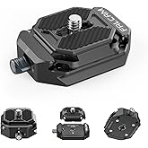 FALCAM F38 Quick Release Plate, 38mm Universal Camera Mounting Adapter w 1/4" to 3/8" Screw Thread, Aluminum Quick Release Sy