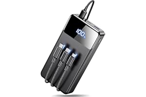 LILIO Portable Charger Power Bank，60,000mAh Battery Pack, 22.5W Power Bank Fast Charging with USB Cable, Phone Charger for iPhone 17/16/15/14/13 All Series/Samsung/Android, Camping Essentials, Black