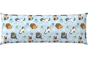 NMBVCXZ Cute Cats Body Pillow Case 20"x 54" With Hidden Zipper - Pillowcase Cover Gifts for Women, Men, Boys, Girls