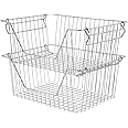 Amazon.com - blitzlabs Stackable Wire Metal Baskets Fruit Vegetable ...
