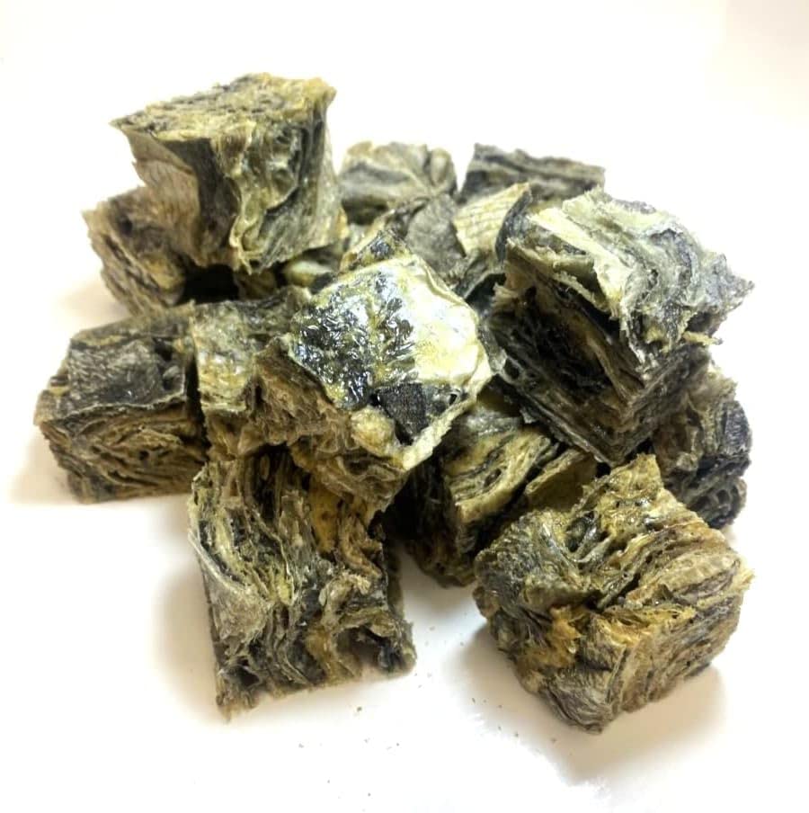Medium Cod Fish Cubes 200g PREMIUM 100% Natural Dried Fish Skin Dog Treats Chews U.K. Sourced Air-Dried SLS