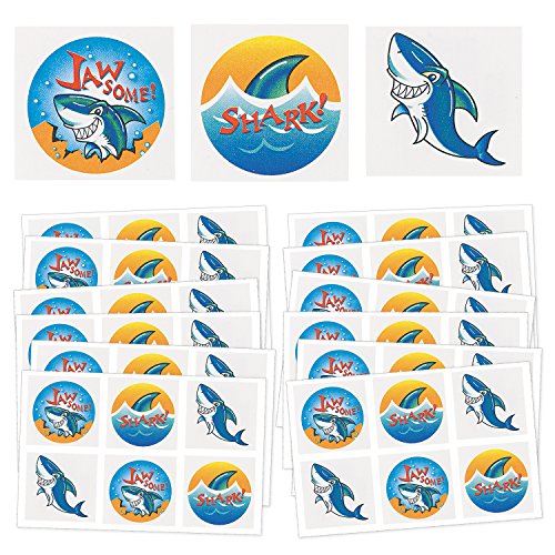 Shark Birthday Party Favors Shark Favors Pool Party Supplies Large Bundle 120 pcs Including Favor Boxes for 12 Kids