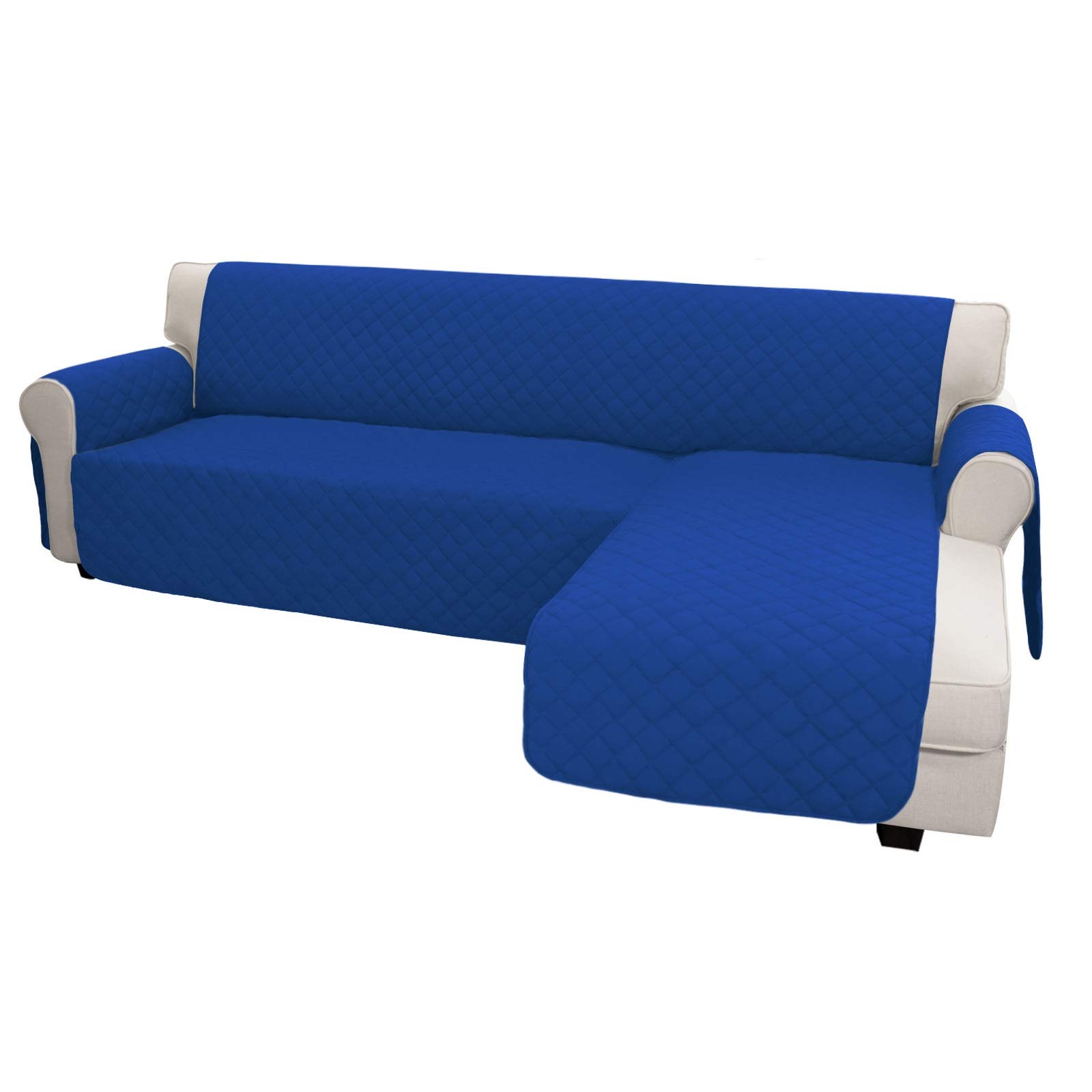 Easy-Going Sofa Slipcover L Shape Sofa Cover Sectional Couch Cover Furniture Protector Mat for Pets Dog Cat (Large,ClassicBlue/ClassicBlue)