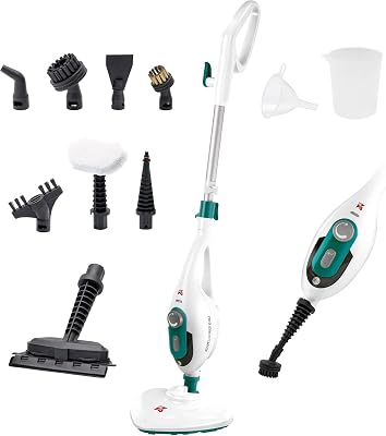 Steamclean Multi 10 Max Mopa/Limpiador a Vapor Multifunción 10 en 1, 1500W, Elimina 99,9% de Virus y Bacterias, Limpieza sin Químicos ni Abrasivo, Vaporeta Hogar, Limpiador Tapicerias