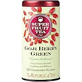 The Republic of Tea Goji Berry Green Superfruit Tea, Tea Bag Tin, 50 Count