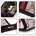 Ophlid Cosmetic Bag Set of 3 for Purse, Designer Makeup Bag Sets Small Travel Toiletry Bags Purse for Women Girls (Black)