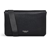 Radley London Seaton Street Women's Mini Leather Flapover Belt Bag, Black