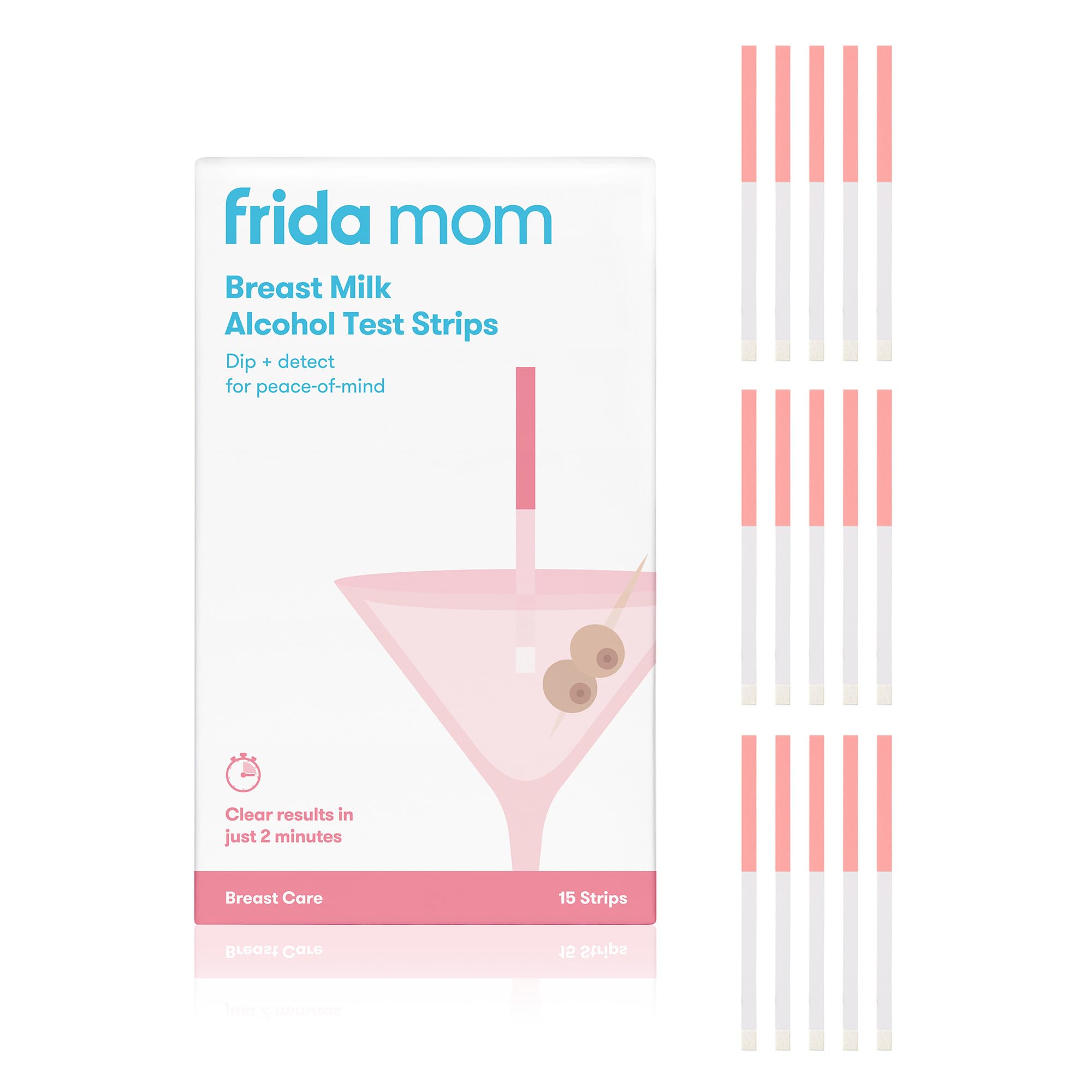 Photo 1 of 10pcs only   Frida Mom  Breastmilk Alcohol Test Strips, Detects Alcohol in 2 Mintues for Peace of Mind, Use at Home or On The Go Test Strips