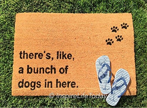 "Bunch of Dogs" Large Coir Doormat 24" x 35"