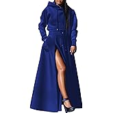 Seltaon Women's Casual 2 Piece Outfits Long Sleeves Hoodies Sweatshirts and High Waist Split Skirt Sweatsuit Lounge Sets