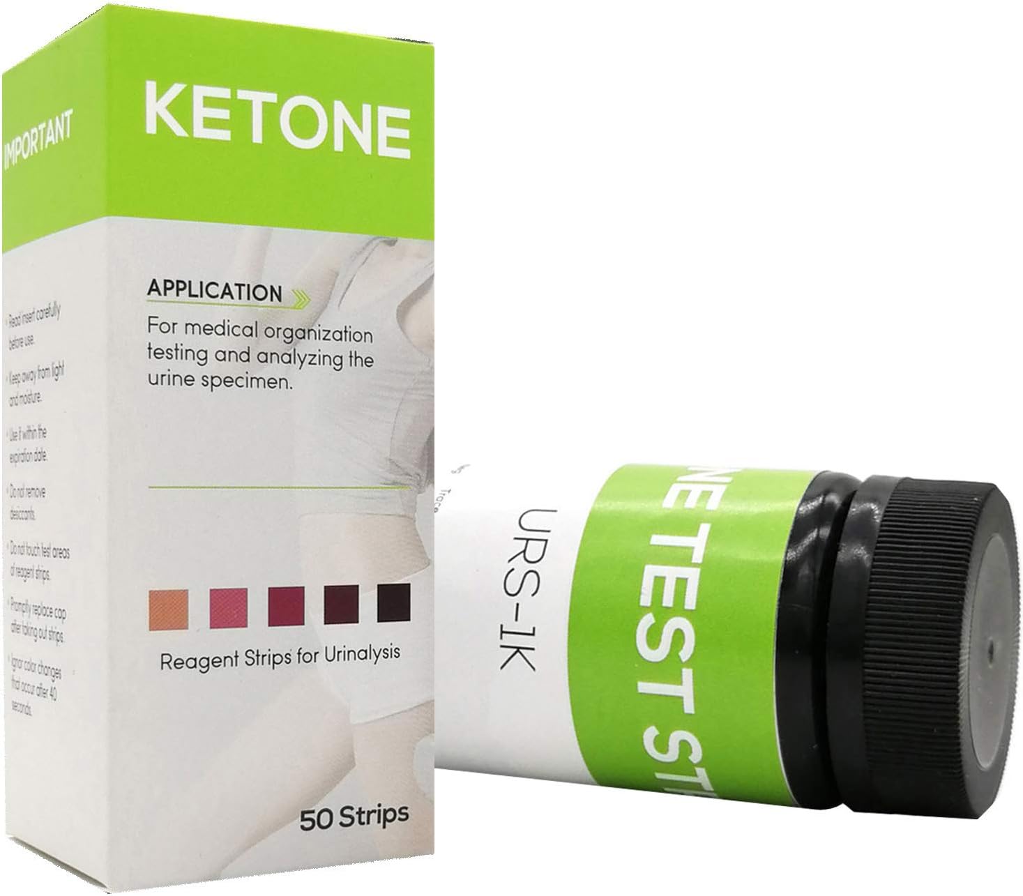 VigorFull Keto Ketone Test Strips Test Ketosis Levels on Low Carb Ketogenic Diet, Fat Burning with Confidence - 50 Urinalysis Keto Test Strips Top Quality Rapid FDA Approved