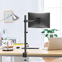 WALI Monitor Arm Mount for Desk, Single Extra Tall