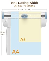 Firbon 3-in-1 Paper Cutter, 9" Compact A5 Paper