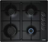 Bosch PBP6B6B60 Gas Hob 60 cm Black Serie 2 Built In Biomethane Ready