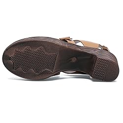 Altxic Women's Comfy Low Block Chunky Heels Sandals